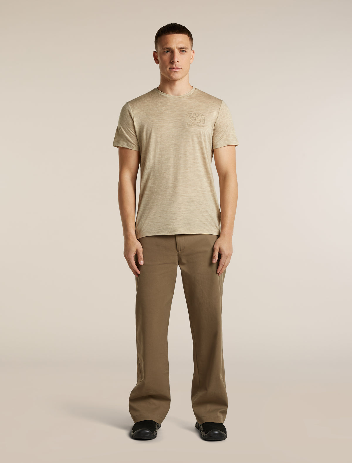 Men's Merino 150 Tech Lite Short Sleeve Tee Forest Footsteps Bay Heather - 3