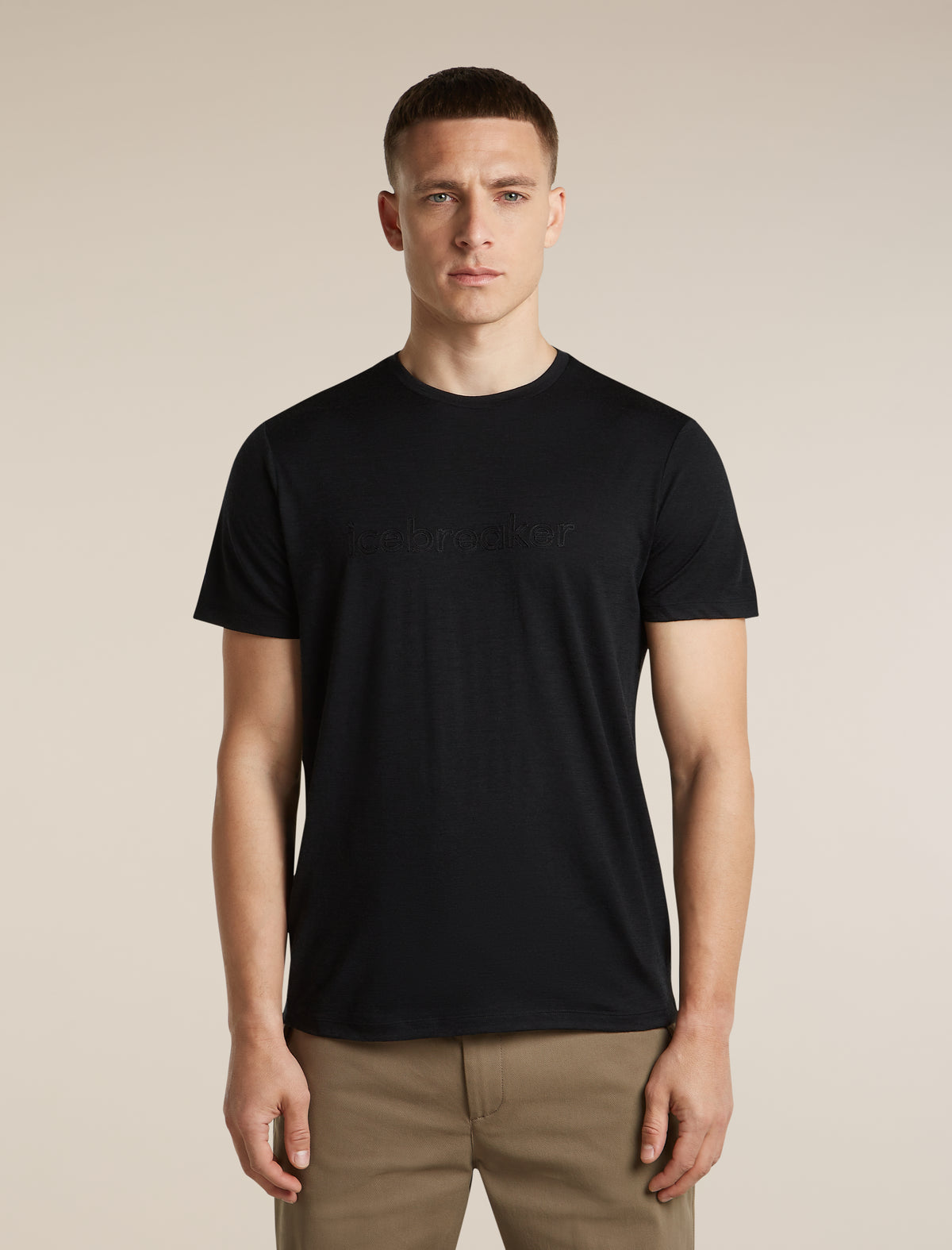 Men's Merino 150 Tech Lite Short Sleeve Tee IB Stitchline Black - 1