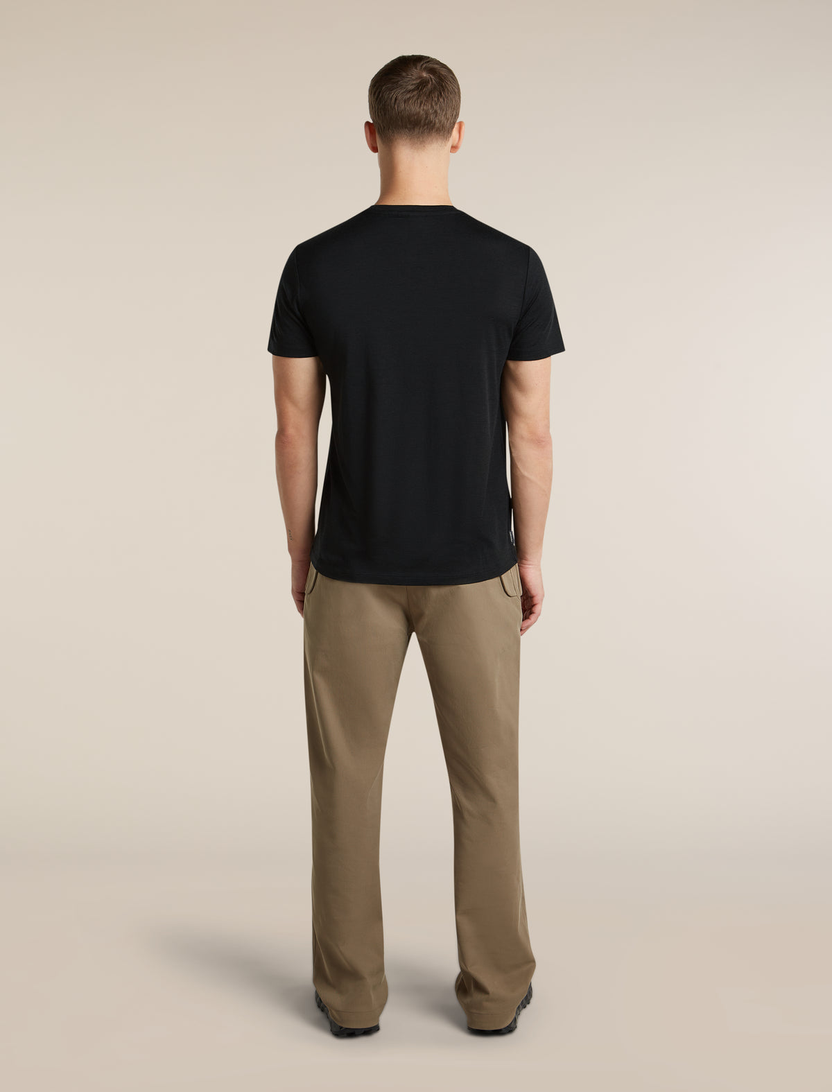 Men's Merino 150 Tech Lite Short Sleeve Tee IB Stitchline Black - 6