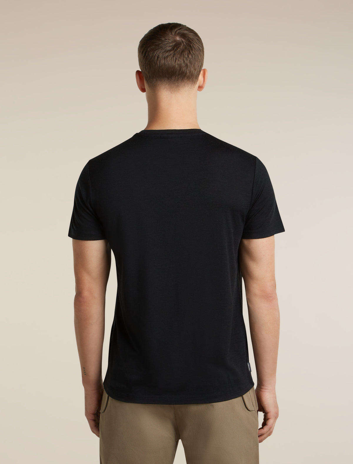 Men's Merino 150 Tech Lite Short Sleeve Tee IB Stitchline Black - 2