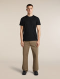 Men's Merino 150 Tech Lite Short Sleeve Tee IB Stitchline Black - 3