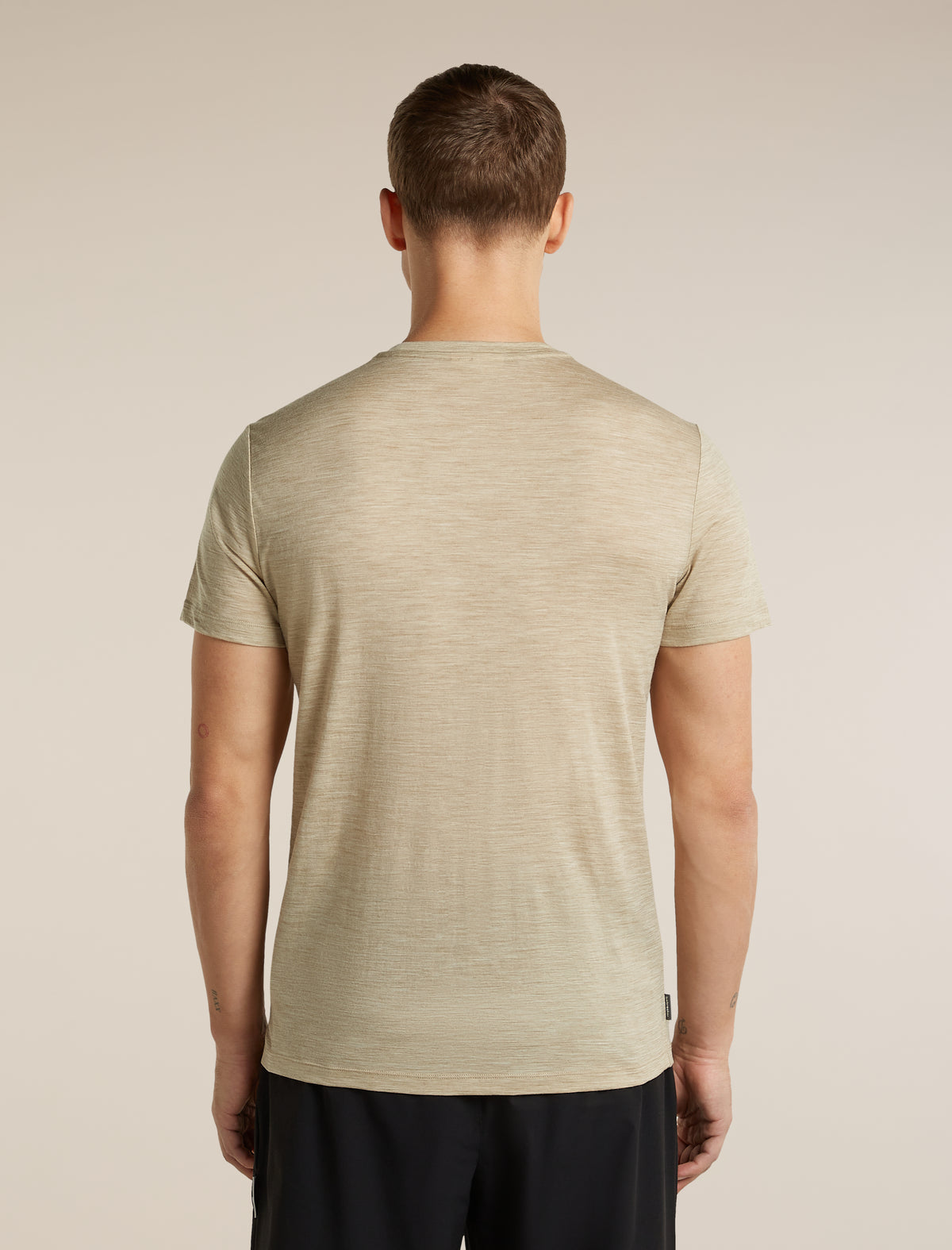 Men's Merino 150 Tech Lite Short Sleeve Tee IB Stitchline Bay Heather - 2