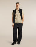 Men's Merino 150 Tech Lite Short Sleeve Tee IB Stitchline Bay Heather - 4