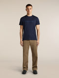 Men's Merino 150 Tech Lite Short Sleeve Tee IB Stitchline Midnight Navy - 3