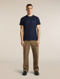 Men's Merino 150 Tech Lite Short Sleeve Tee IB Stitchline Midnight Navy - 4