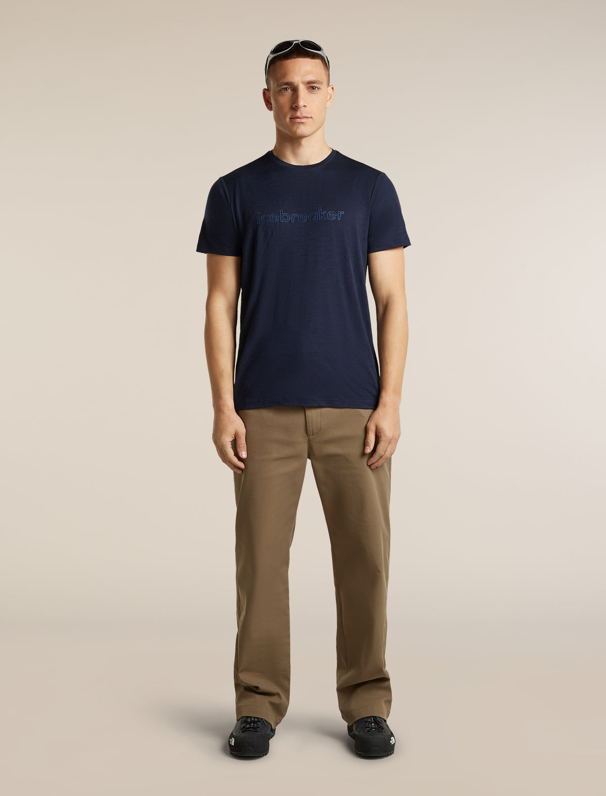 Men's Merino 150 Tech Lite Short Sleeve Tee IB Stitchline Midnight Navy - 4