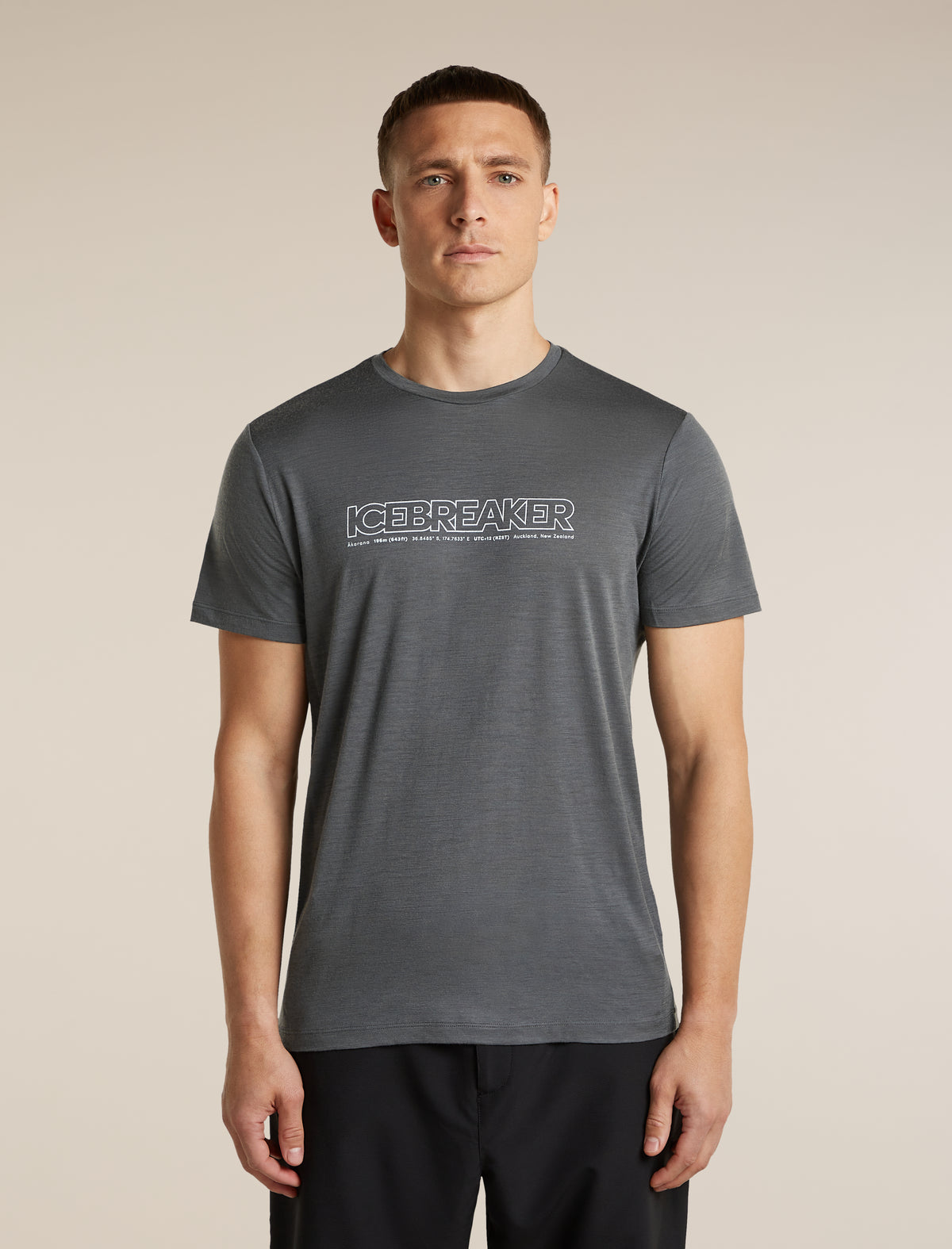 Men's Merino 150 Tech Lite Short Sleeve Tee IB Coordinates Obsidian - 1