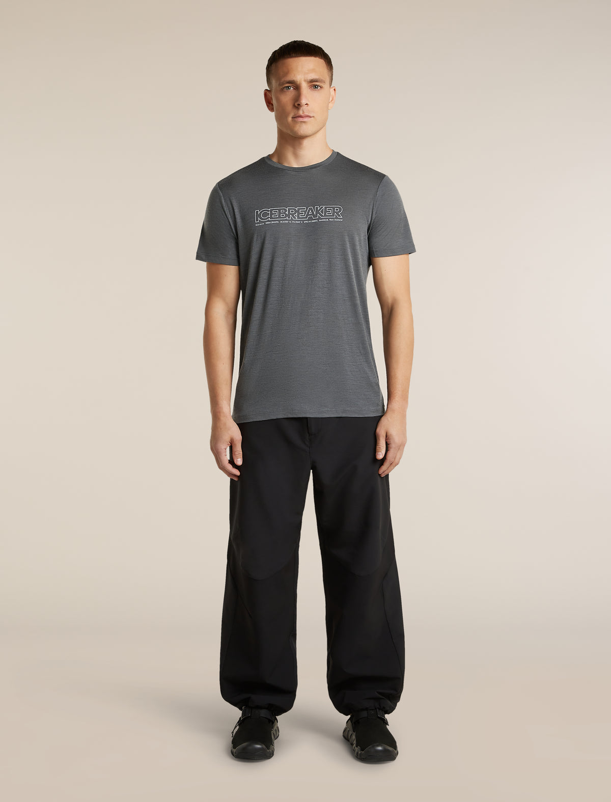 Men's Merino 150 Tech Lite Short Sleeve Tee IB Coordinates Obsidian - 3