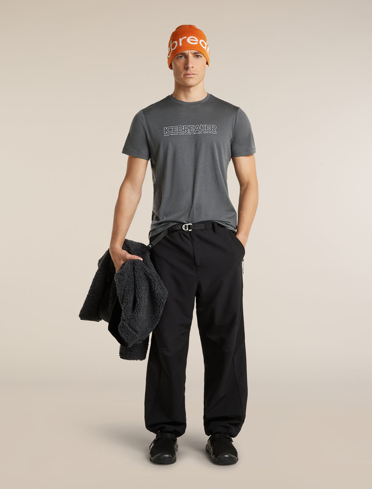 Men's Merino 150 Tech Lite Short Sleeve Tee IB Coordinates Obsidian - 4