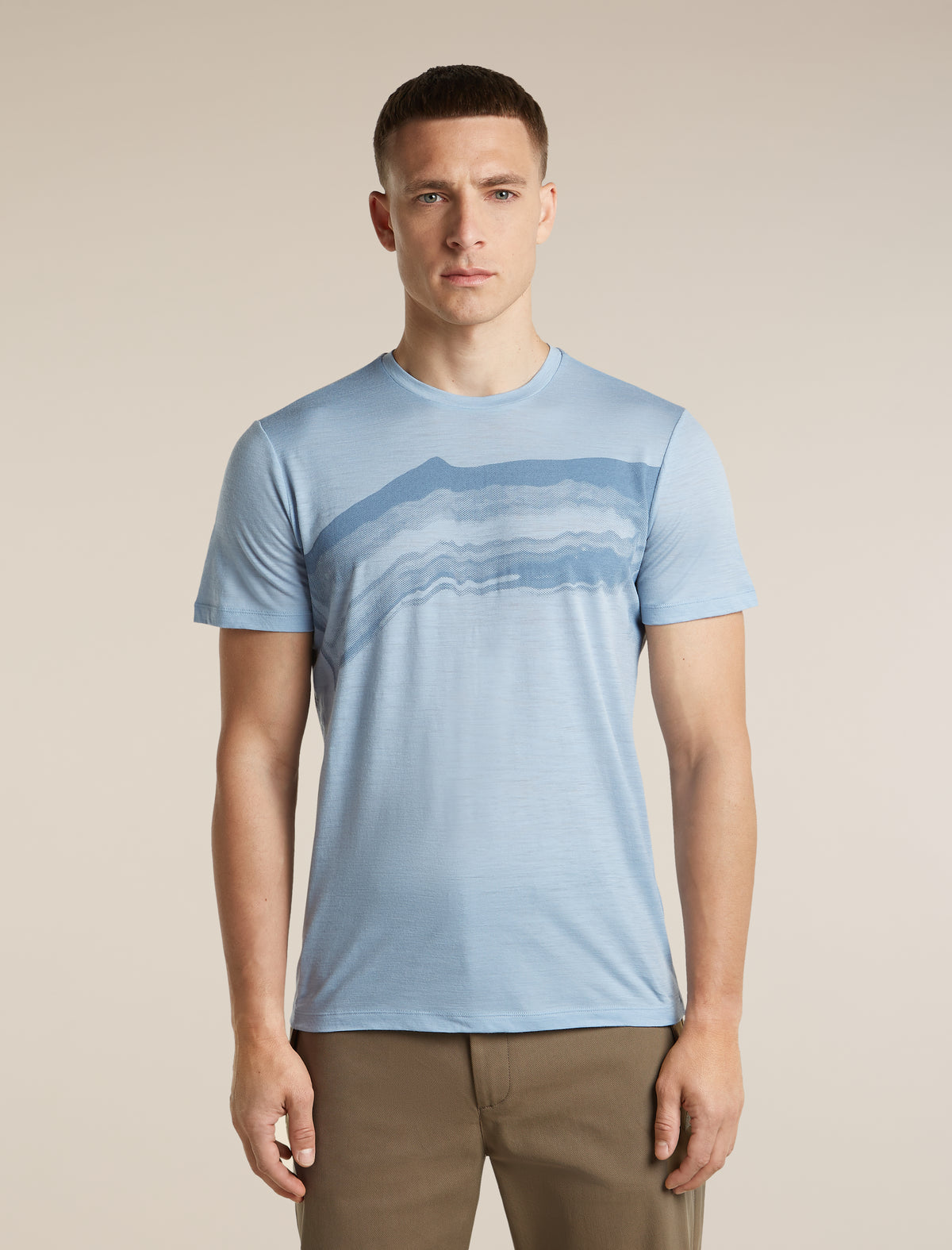 Men's Merino 150 Tech Lite Short Sleeve Tee Getaway Zinc Blue - 1