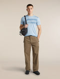 Men's Merino 150 Tech Lite Short Sleeve Tee Getaway Zinc Blue - 4