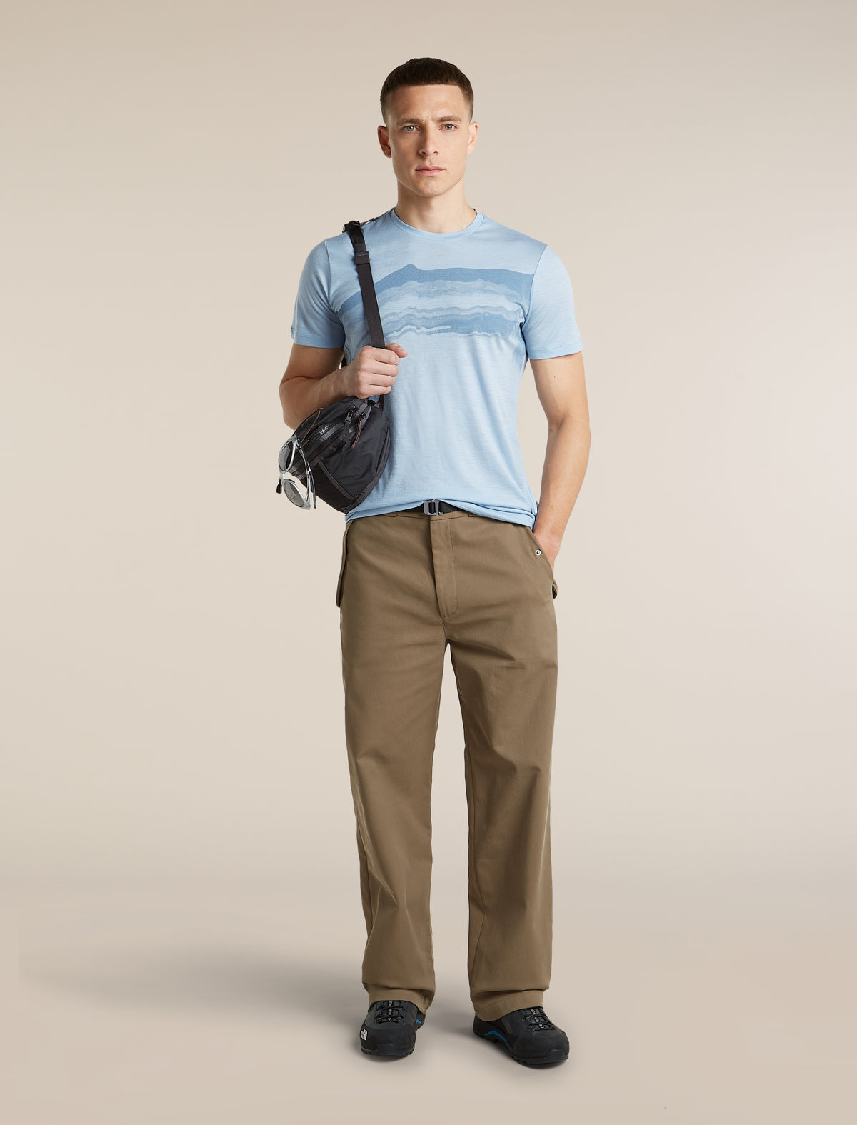Men's Merino 150 Tech Lite Short Sleeve Tee Getaway Zinc Blue - 4