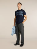 Men's Merino 150 Tech Lite Short Sleeve Tee Getaway Midnight Navy - 4