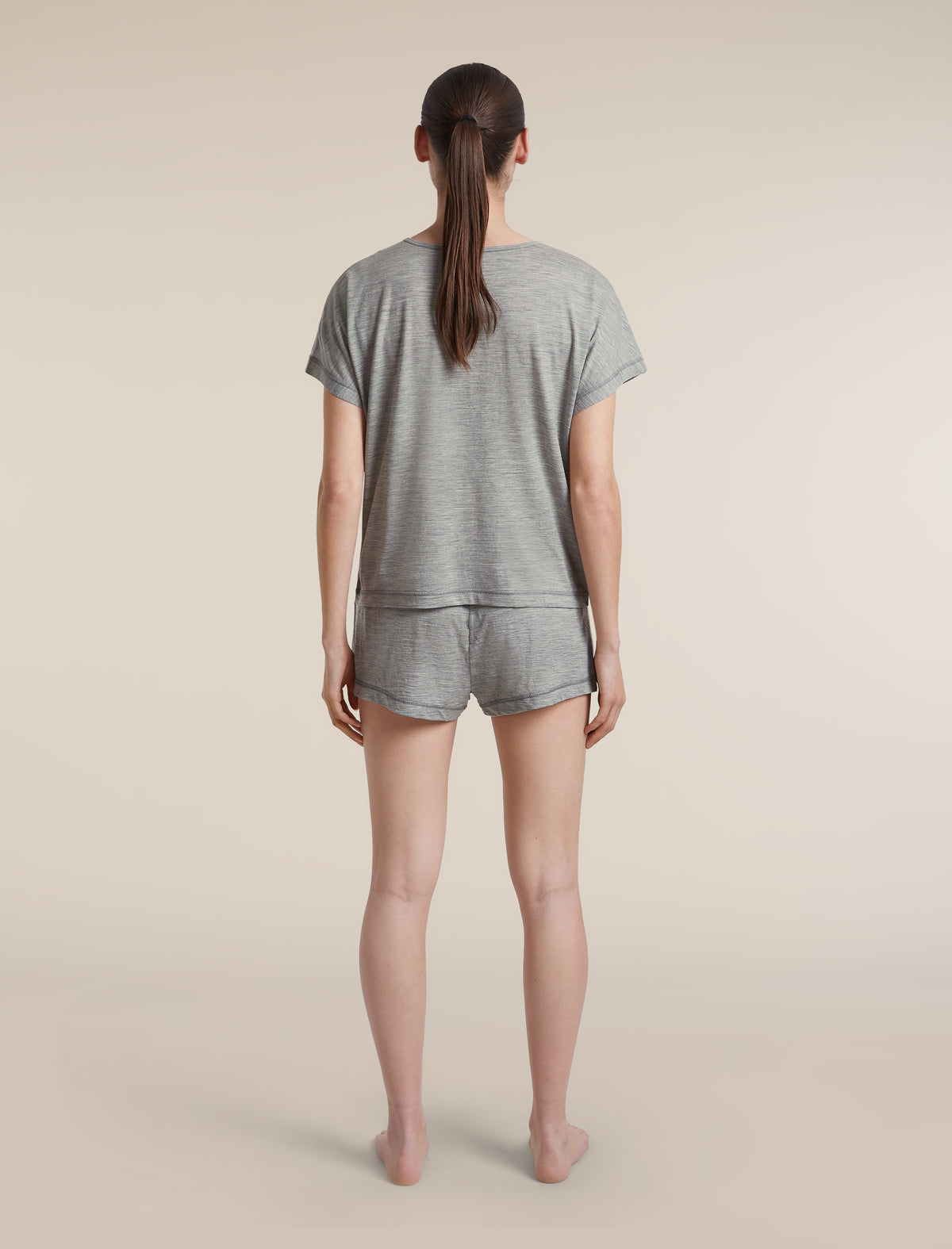 Women's Merino 150 Lodge Short Sleeve Tee Metro Heather - 5