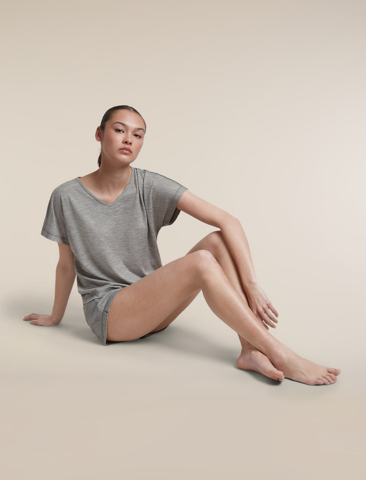 Women's Merino 150 Lodge Short Sleeve Tee Metro Heather - 4