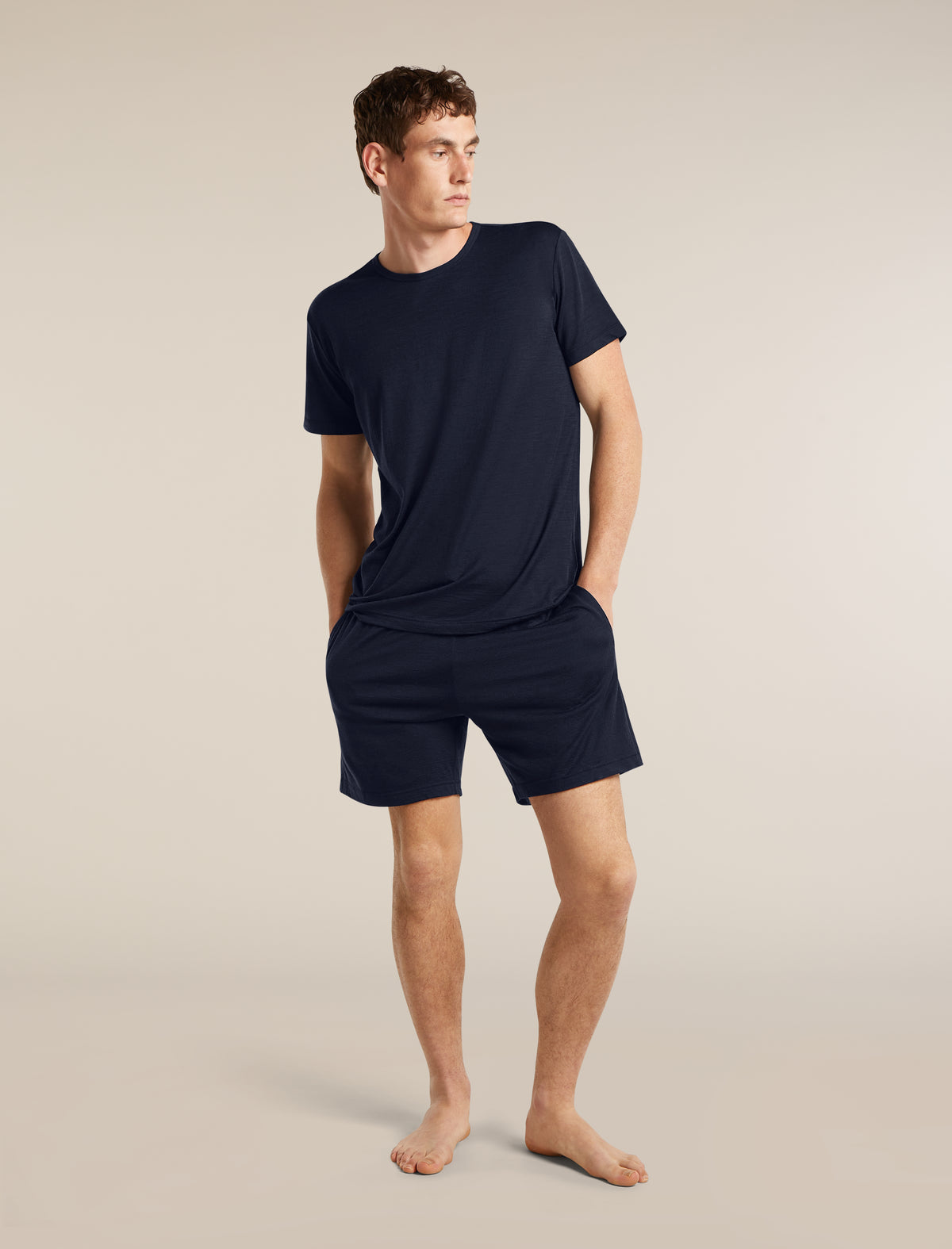 Men's Merino 150 Lodge Short Sleeve Tee Midnight Navy - 4