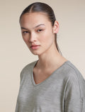 Women's Merino 150 Lodge Long Sleeve Tee Metro Heather - 6