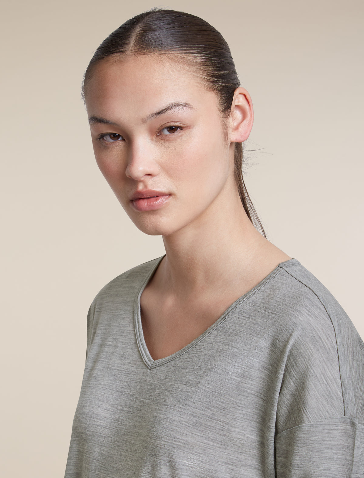 Women's Merino 150 Lodge Long Sleeve Tee Metro Heather - 6