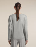 Women's Merino 150 Lodge Long Sleeve Tee Metro Heather - 2