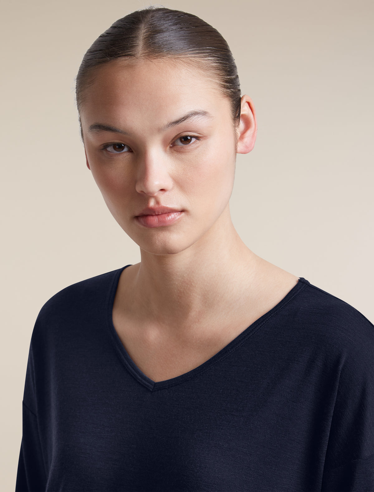 Women's Merino 150 Lodge Long Sleeve Tee Midnight Navy - 6