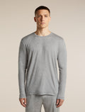 Men's Merino 150 Lodge Long Sleeve Tee Metro Heather - 1