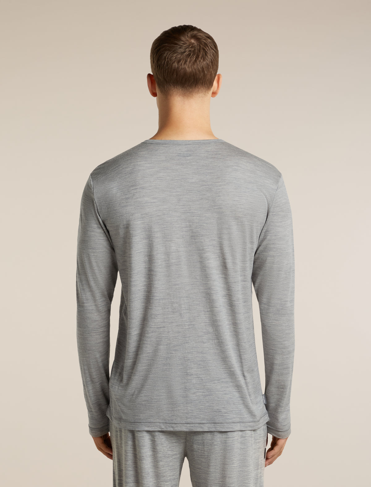 Men's Merino 150 Lodge Long Sleeve Tee Metro Heather - 2