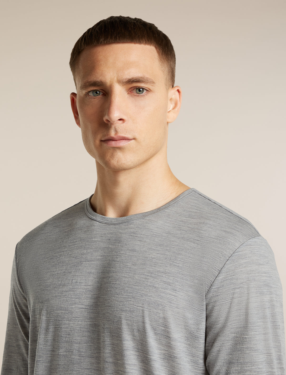Men's Merino 150 Lodge Long Sleeve Tee Metro Heather - 5