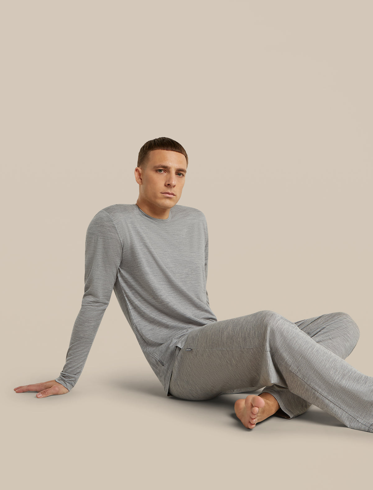 Men's Merino 150 Lodge Long Sleeve Tee Metro Heather - 6