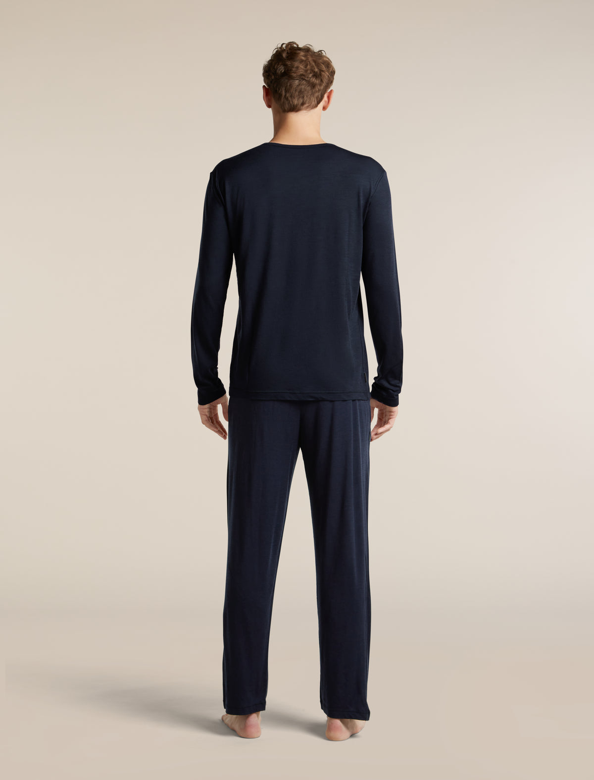 Men's Merino 150 Lodge Long Sleeve Tee Midnight Navy - 5