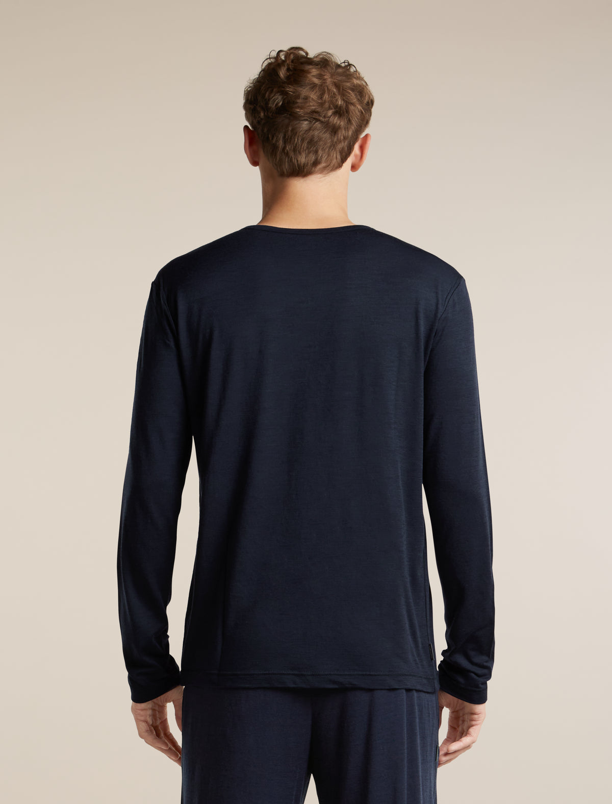 Men's Merino 150 Lodge Long Sleeve Tee Midnight Navy - 2