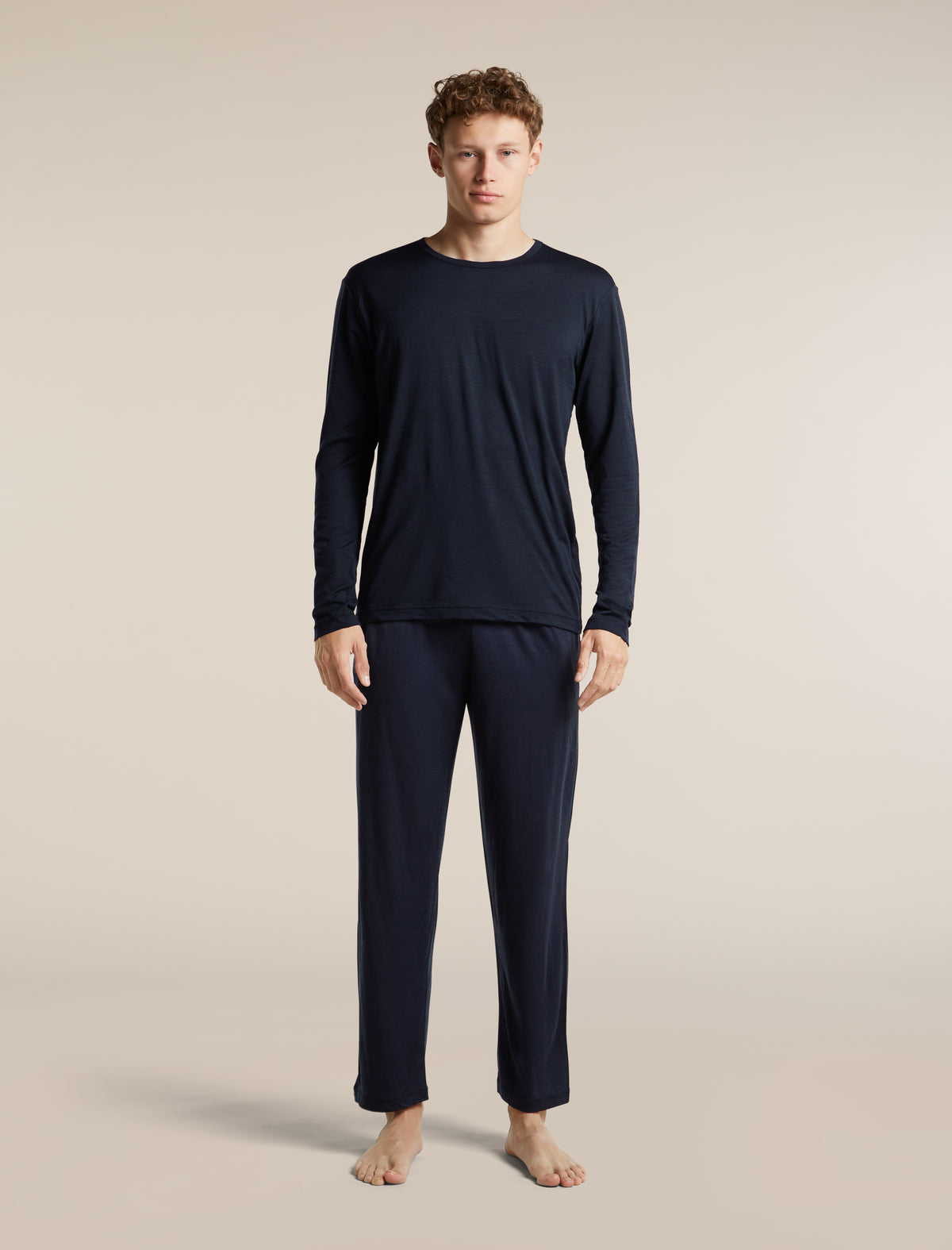 Men's Merino 150 Lodge Long Sleeve Tee Midnight Navy - 3