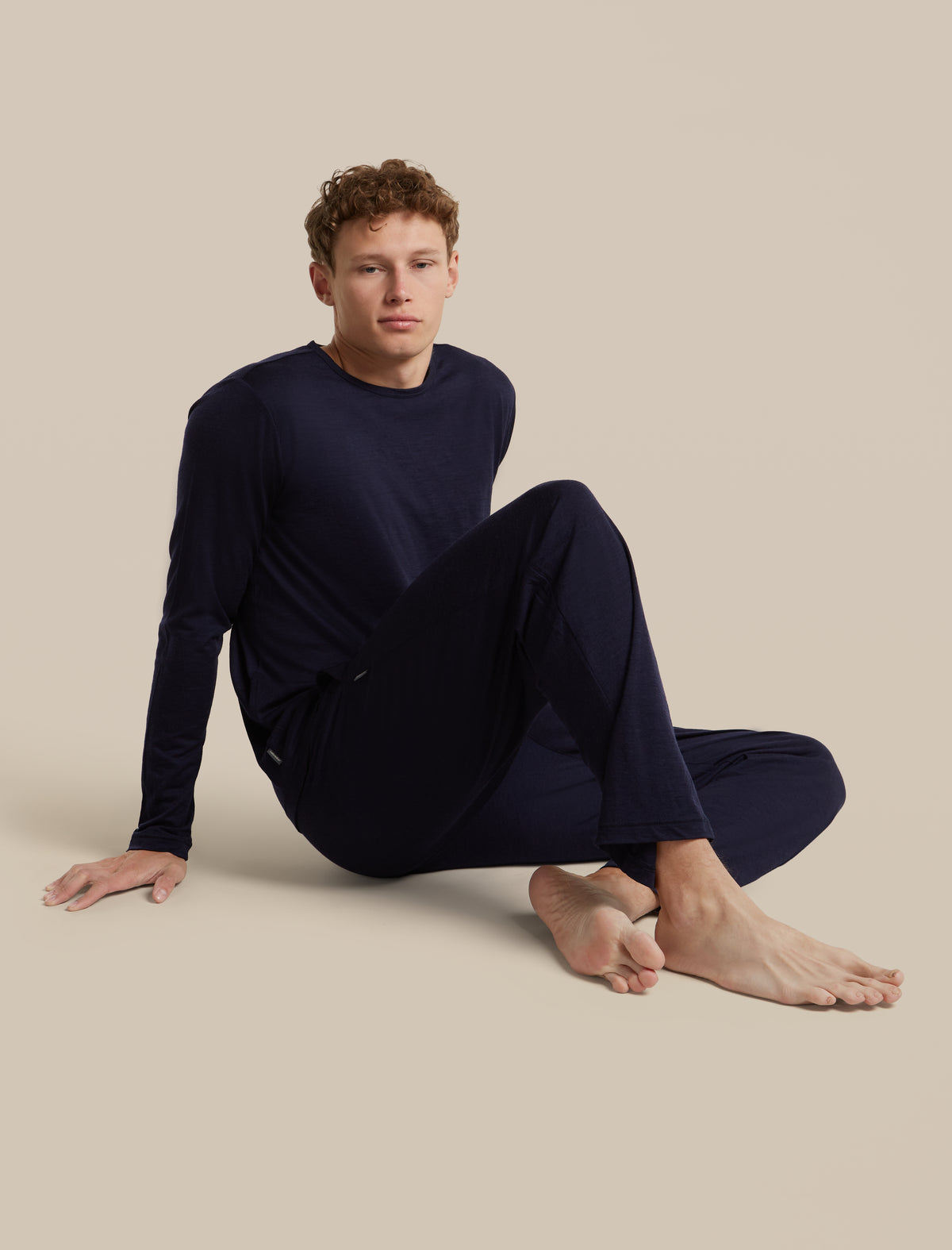 Men's Merino 150 Lodge Long Sleeve Tee Midnight Navy - 7