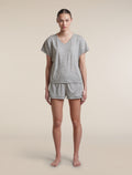 Women's Merino 150 Lodge Shorts Metro Heather - 3