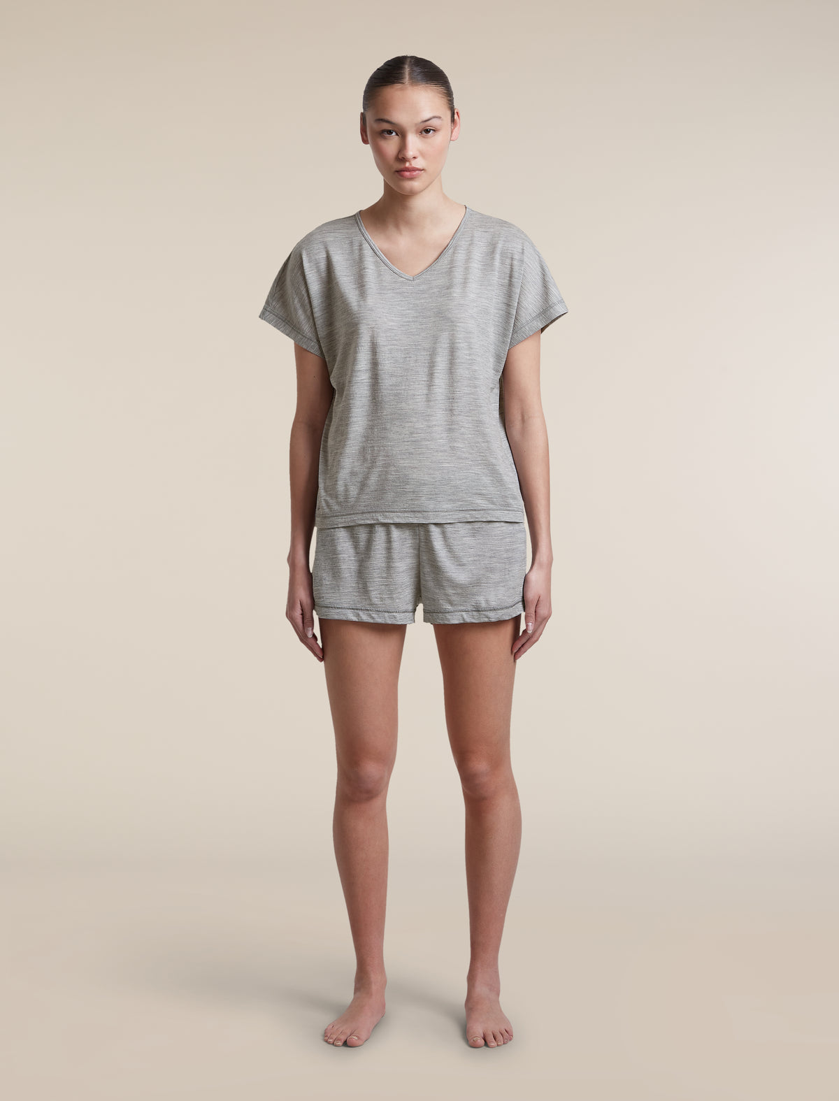 Women's Merino 150 Lodge Shorts Metro Heather - 3
