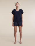 Women's Merino 150 Lodge Shorts Midnight Navy - 3
