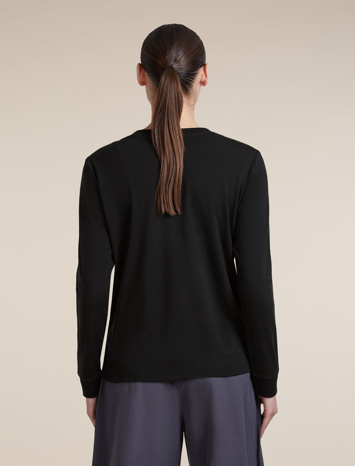 Women's 300 15.5 MerinoFine™ Long Sleeve Tee Black - 2