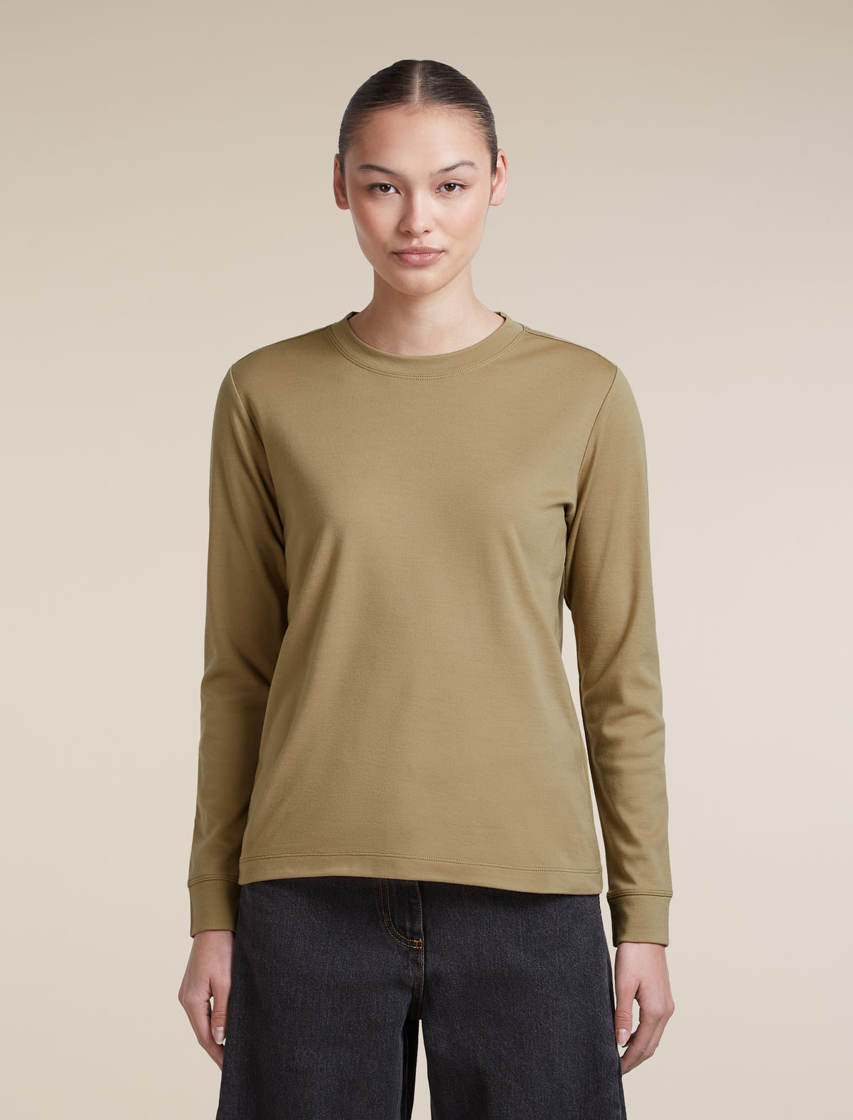 Women's 15.5 MerinoFine™ Long Sleeve Tee Cumin - 1