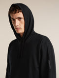 Men's Merino Blend 150 Drift Long Sleeve Hoodie Black - 6