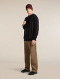 Men's Merino Blend 150 Drift Long Sleeve Hoodie Black - 4