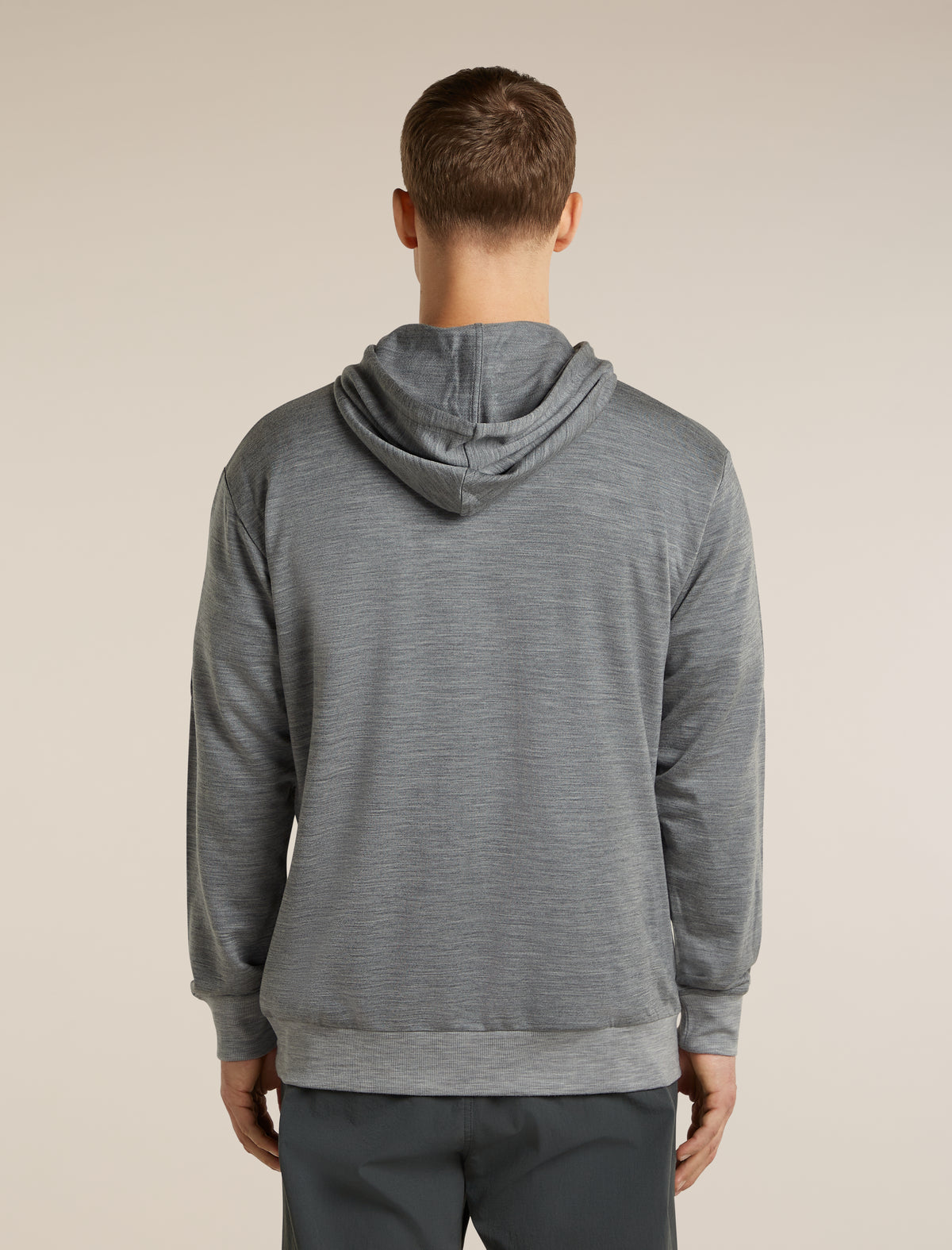 Men's Merino Blend 150 Drift Long Sleeve Hoodie Metro Heather - 2