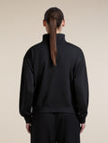 Women's Merino Blend 150 Drift Long Sleeve Half Zip Black - 2
