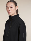 Women's Merino Blend 150 Drift Long Sleeve Half Zip Black - 6