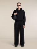 Women's Merino Blend 150 Drift Long Sleeve Half Zip Black - 4