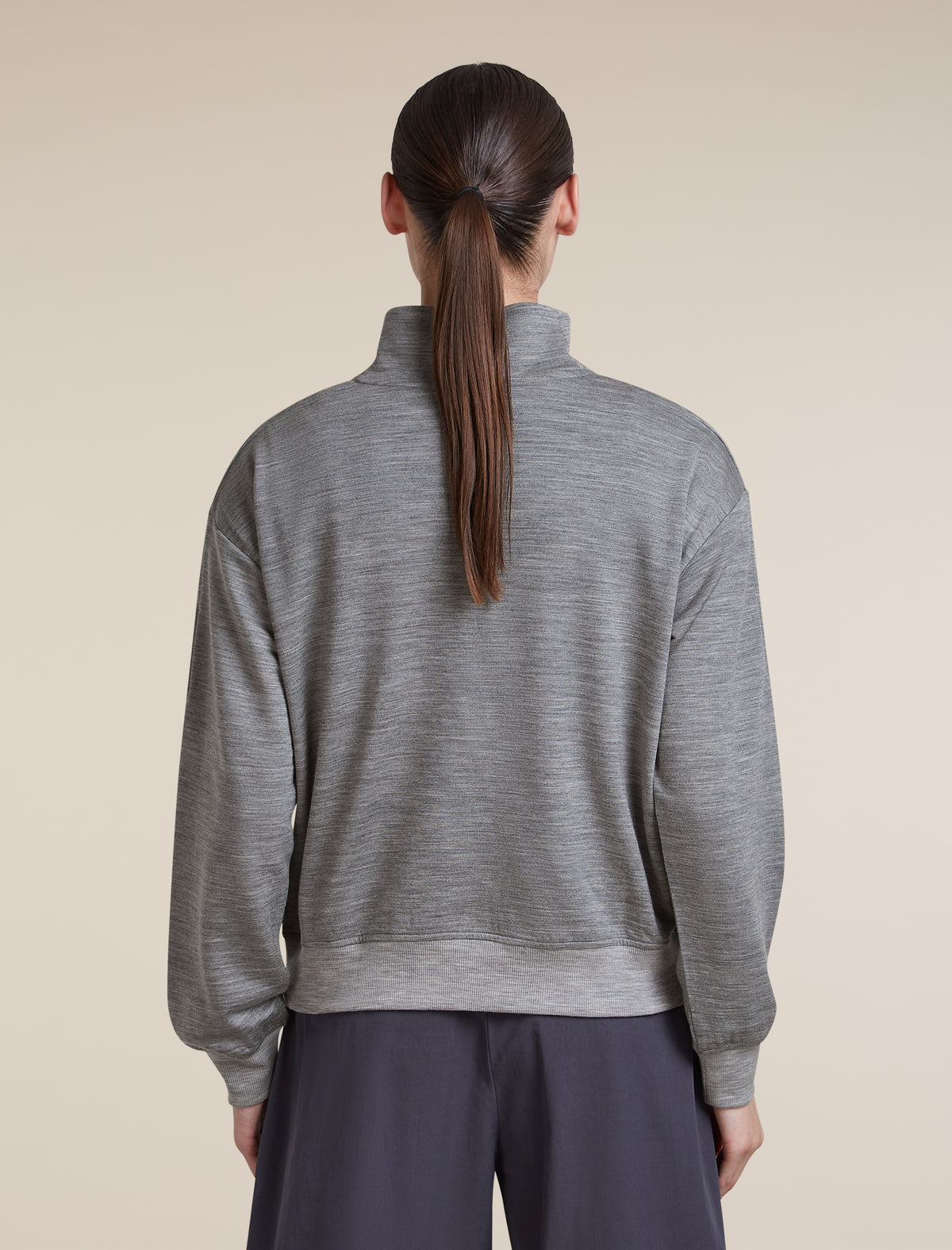 Women's Merino Blend 150 Drift Long Sleeve Half Zip Metro Heather - 2