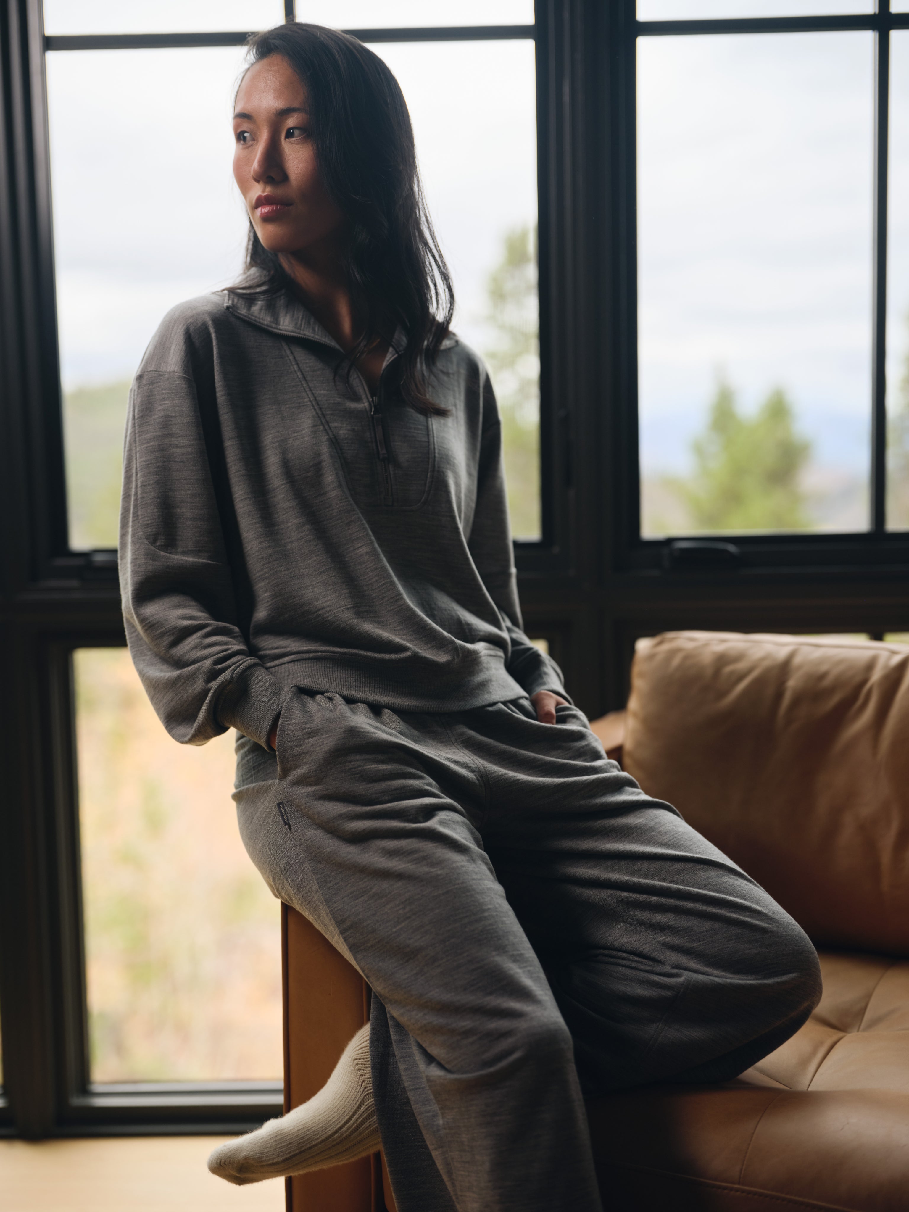 Women's Merino Blend 150 Drift Long Sleeve Half Zip | icebreaker