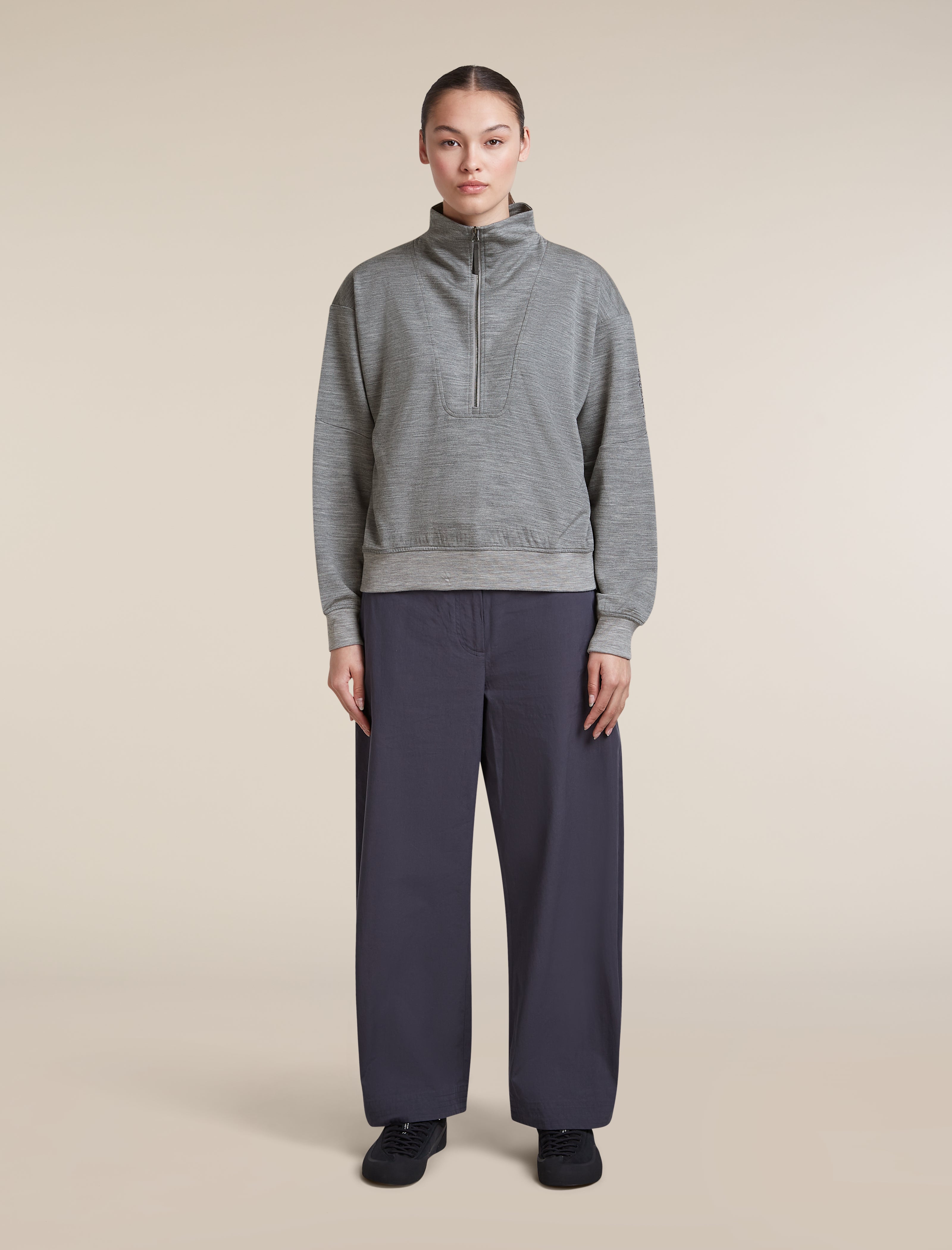 Women's Merino Blend 150 Drift Long Sleeve Half Zip | icebreaker