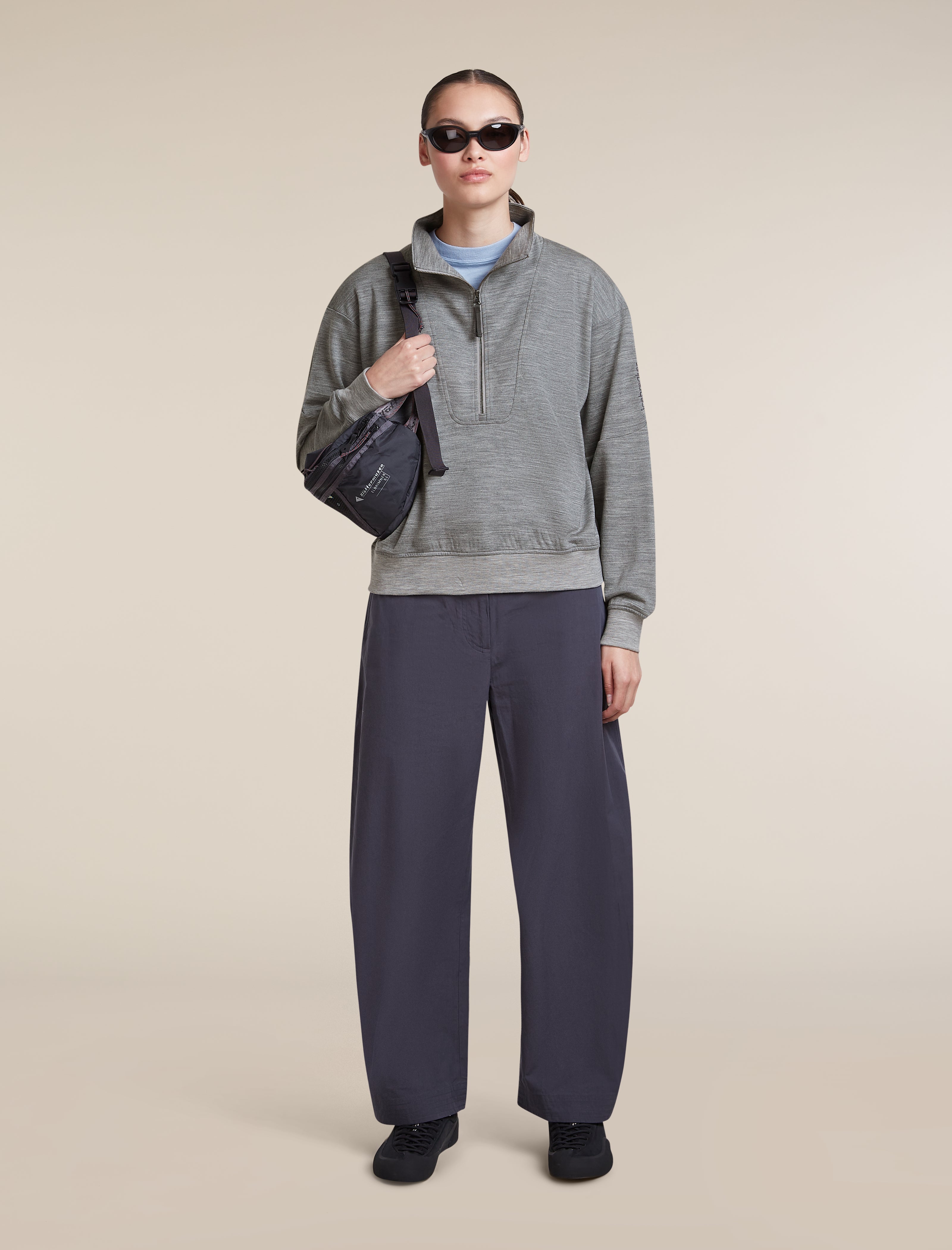 Women's Merino Blend 150 Drift Long Sleeve Half Zip | icebreaker