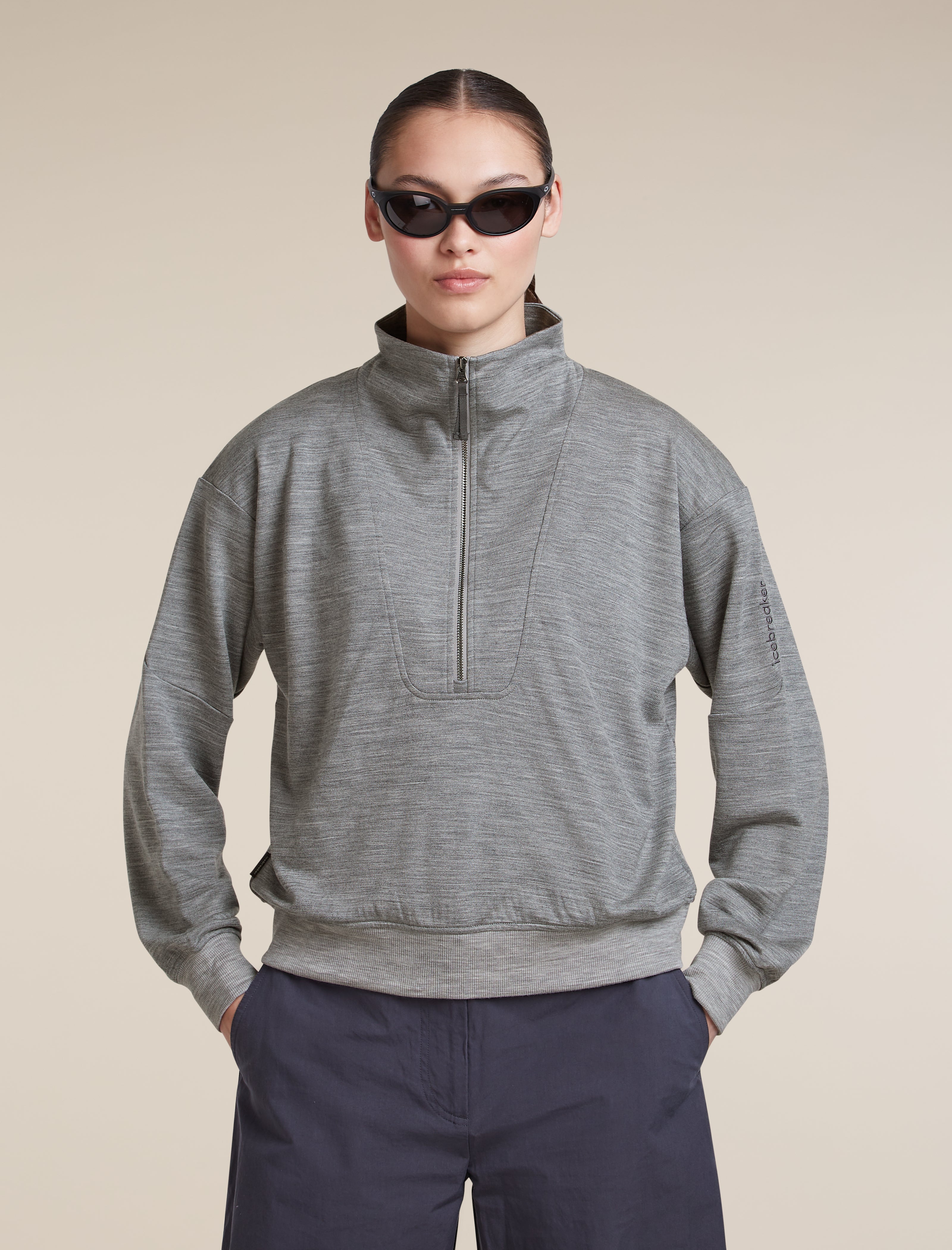 Women's Merino Blend 150 Drift Long Sleeve Half Zip | icebreaker