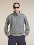 Women's Merino Blend 150 Drift Long Sleeve Half Zip Metro Heather - 5