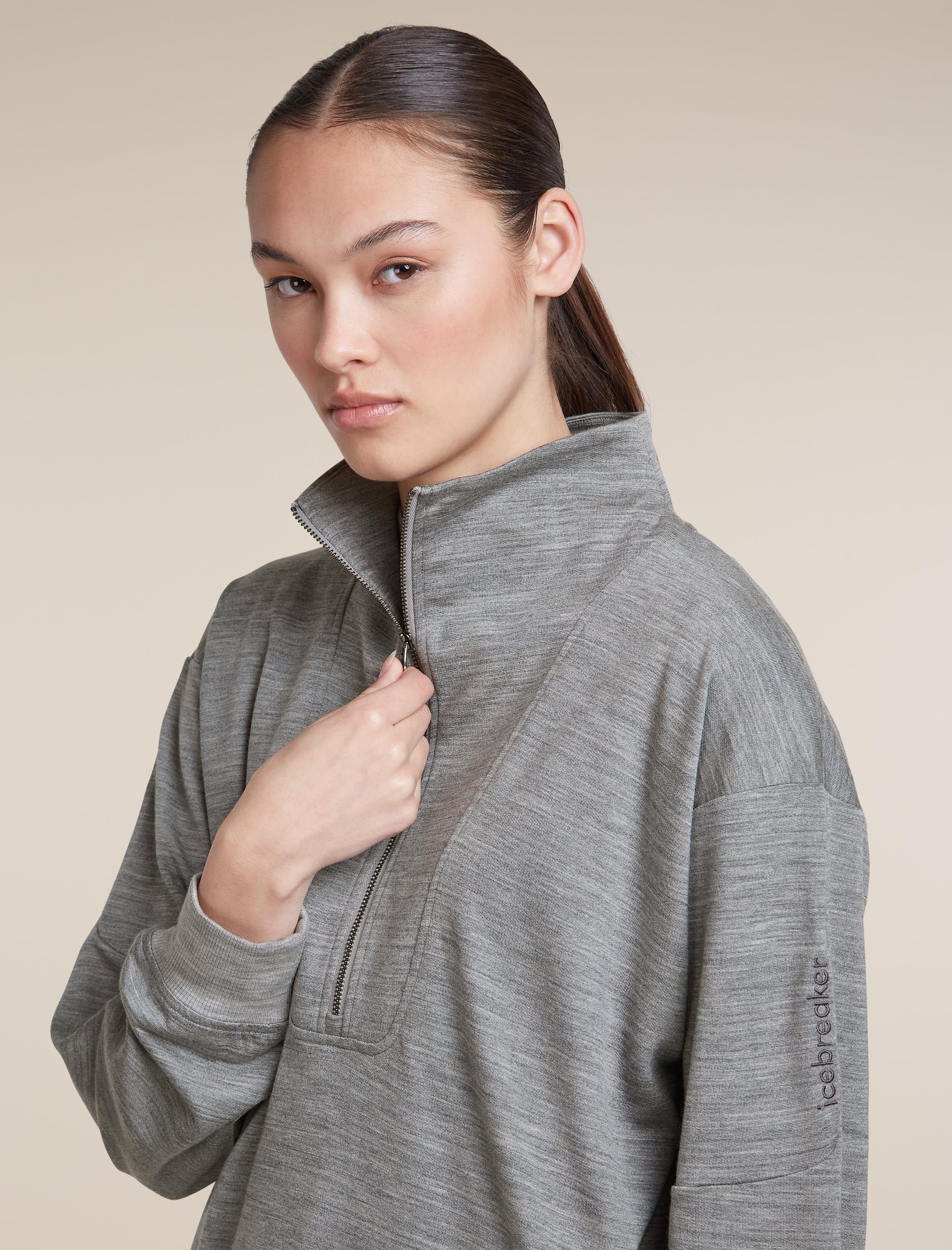 Women's Merino Blend 150 Drift Long Sleeve Half Zip | icebreaker